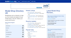Desktop Screenshot of modelshops.org